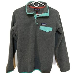 Patagonia Synchilla Snap-T Fleece Pullover Gray Teal